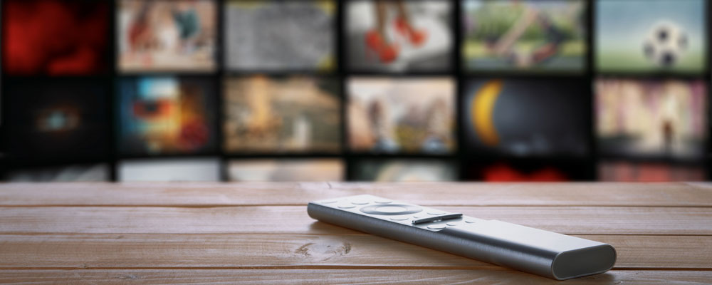 Modern Tv Remote Control On The Table